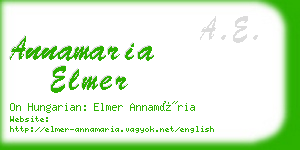 annamaria elmer business card